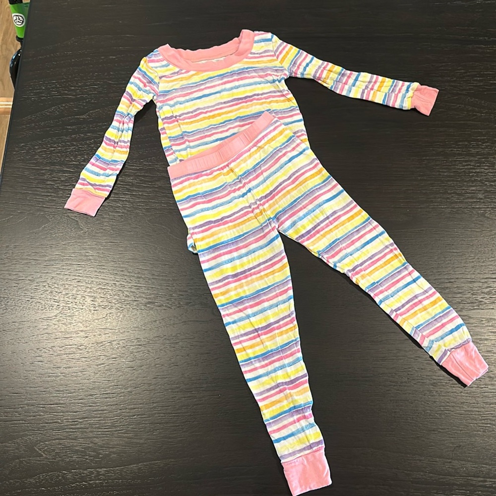 Little‎ sleepies striped two piece pajama set